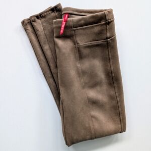 Women's Faux Suede Petite SPANX Leggings